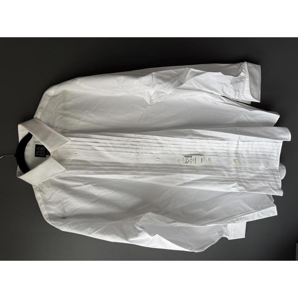 NWT’s Jos. A. Bank Men's White Tuxedo Dress Shirt 17 1/2 - 35